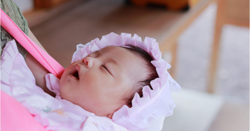 お宮参り 夏 写真